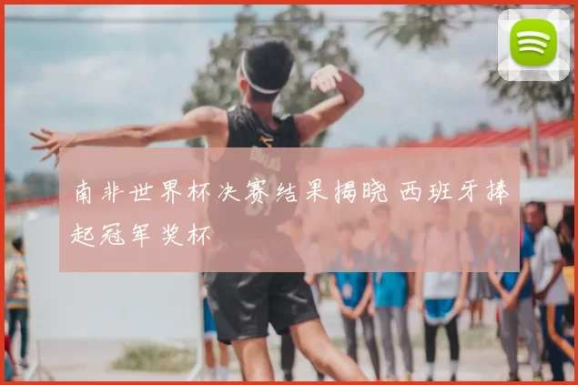 南非世界杯决赛结果揭晓 西班牙捧起冠军奖杯